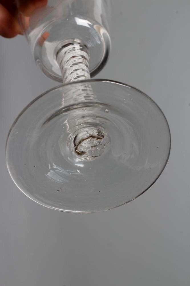 A JACOBITE WINE GLASS Image