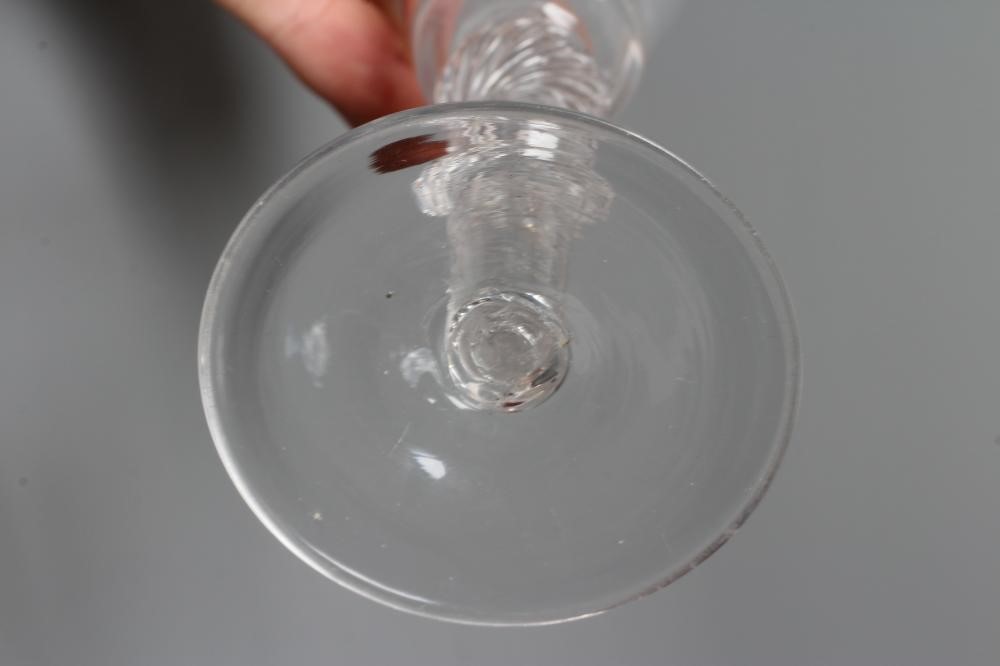 A JACOBITE WINE GLASS Image