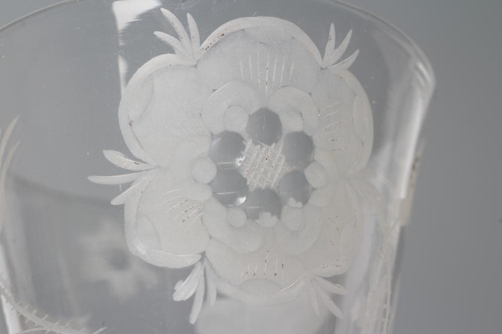 A JACOBITE WINE GLASS Image