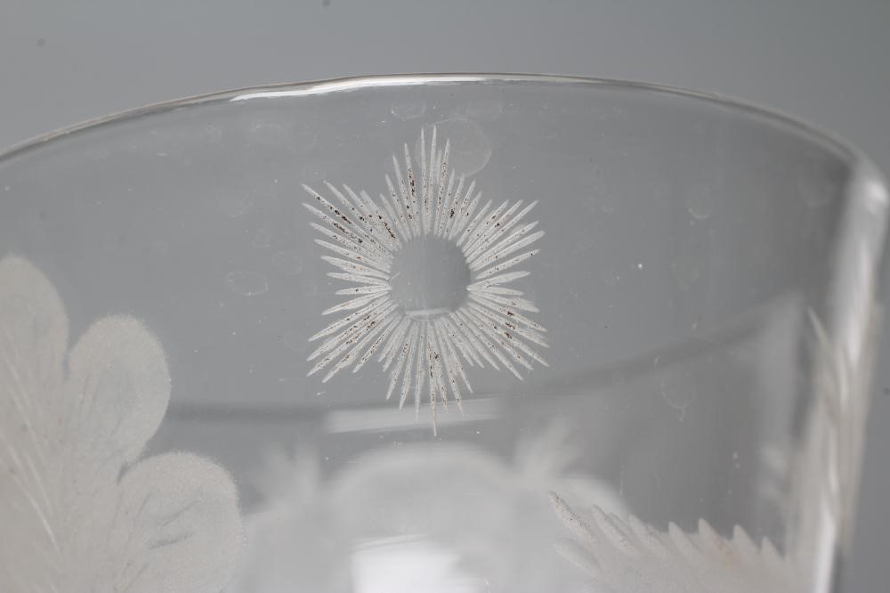 A JACOBITE WINE GLASS Image