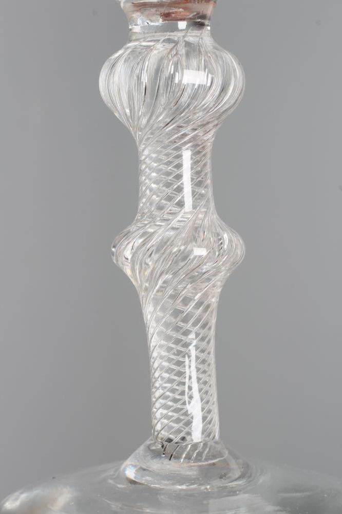 A JACOBITE WINE GLASS Image