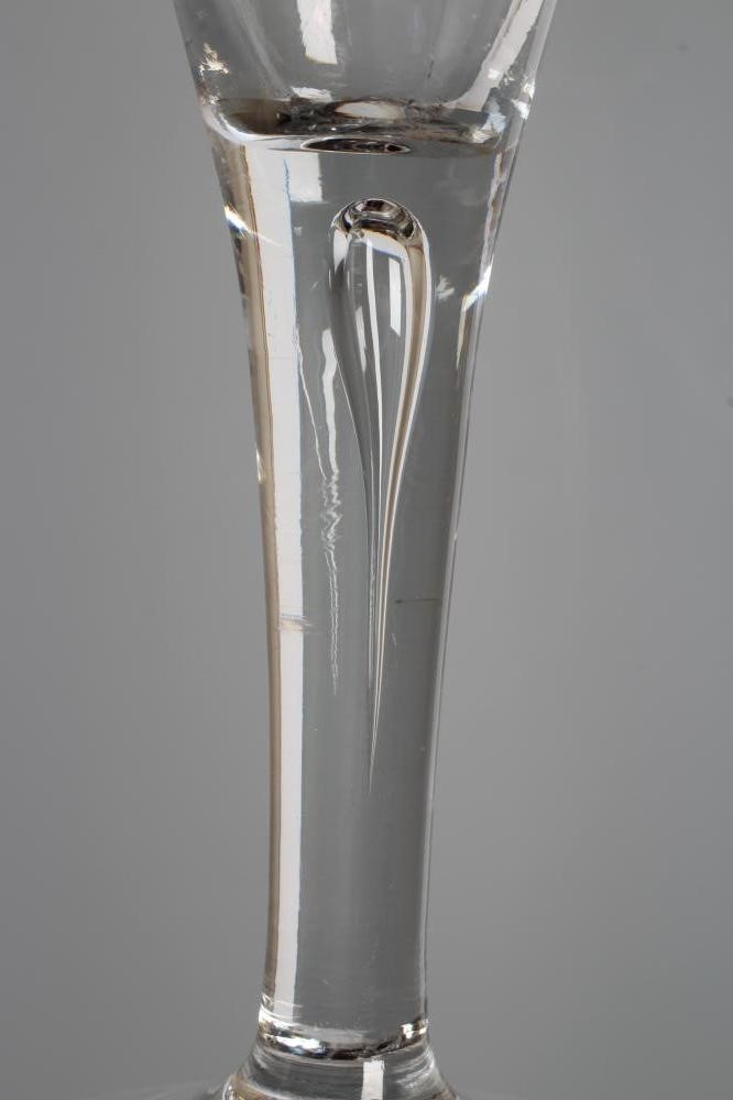 A JACOBITE WINE GLASS Image