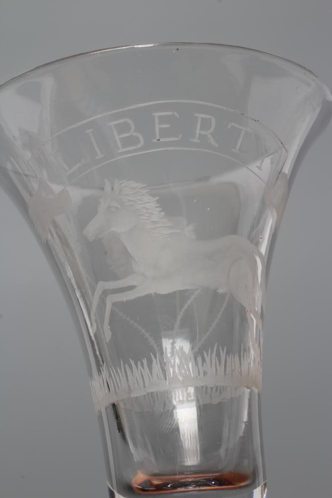 A "LIBERTY" WINE GLASS Image