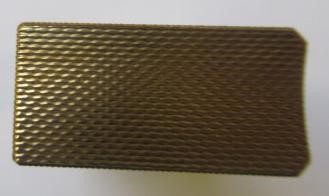 A DUNHILL 9CT GOLD ROLLAGAS CIGARETTE LIGHTER of plain oblong form with engine turning, 2 1/2" high, Image