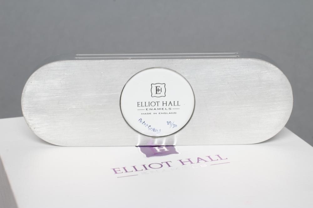 AN ELLIOT HALL ENAMEL "LONDON SCENES" TRIPLE PAPERWEIGHT painted with Tower Bridge Image