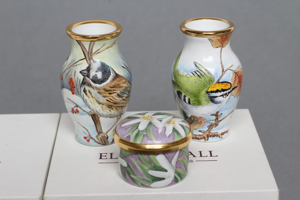 AN ELLIOT HALL ENAMEL VASE Image