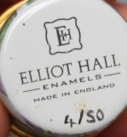 AN ELLIOT HALL ENAMEL VASE Image