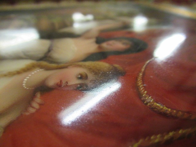 A VIENNA PORCELAIN LARGE PLAQUE Image