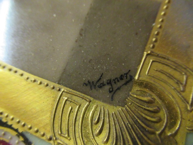 A VIENNA PORCELAIN LARGE PLAQUE Image