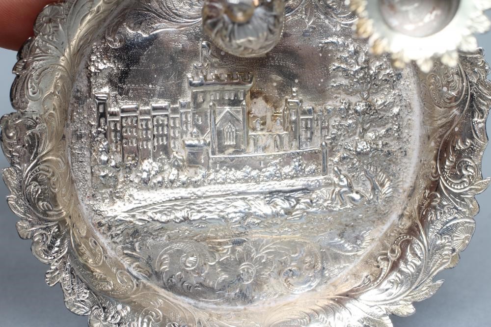 AN EARLY VICTORIAN SILVER "CASTLE TOP" CHAMBERSTICK Image