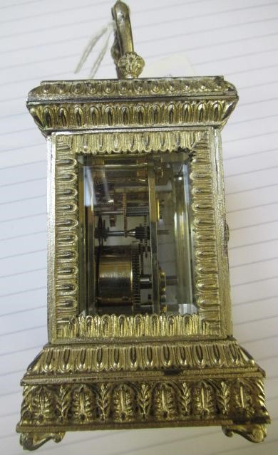 A MODERN SILVER CARRIAGE CLOCK Image