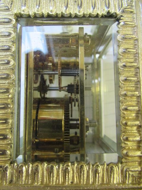 A MODERN SILVER CARRIAGE CLOCK Image