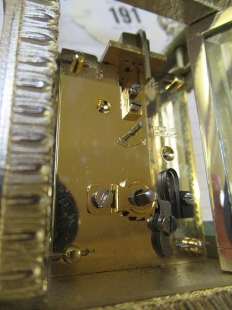 A MODERN SILVER CARRIAGE CLOCK Image