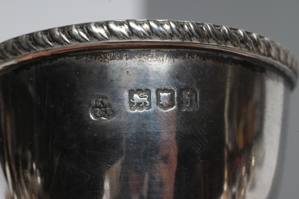 AN EDWARDIAN SILVER DOUBLE ENDED COCKTAIL MEASURE Image