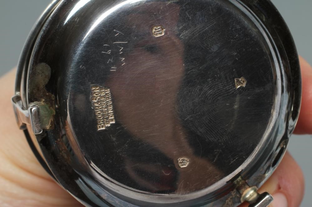 A SCOTTISH SILVER TEA STRAINER Image