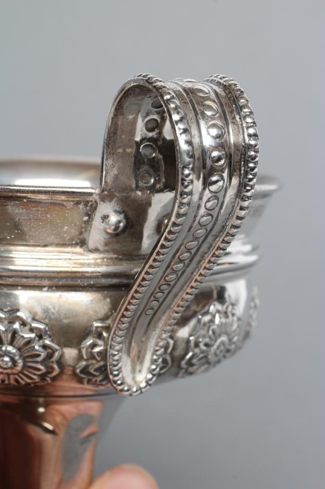 AN EDWARDIAN SILVER ARTS AND CRAFTS PEDESTAL CUP Image