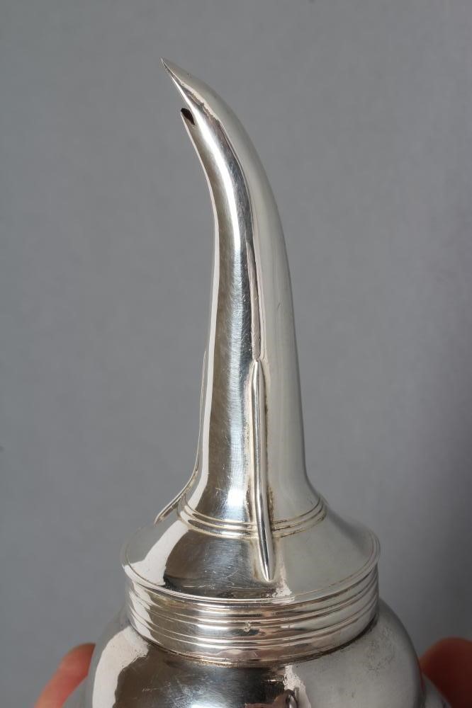 A GEORGE IV SILVER WINE FUNNEL Image