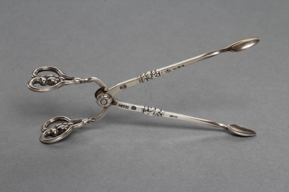 A PAIR OF GEORG JENSEN SILVER SPRING ACTION SUGAR NIPS Image