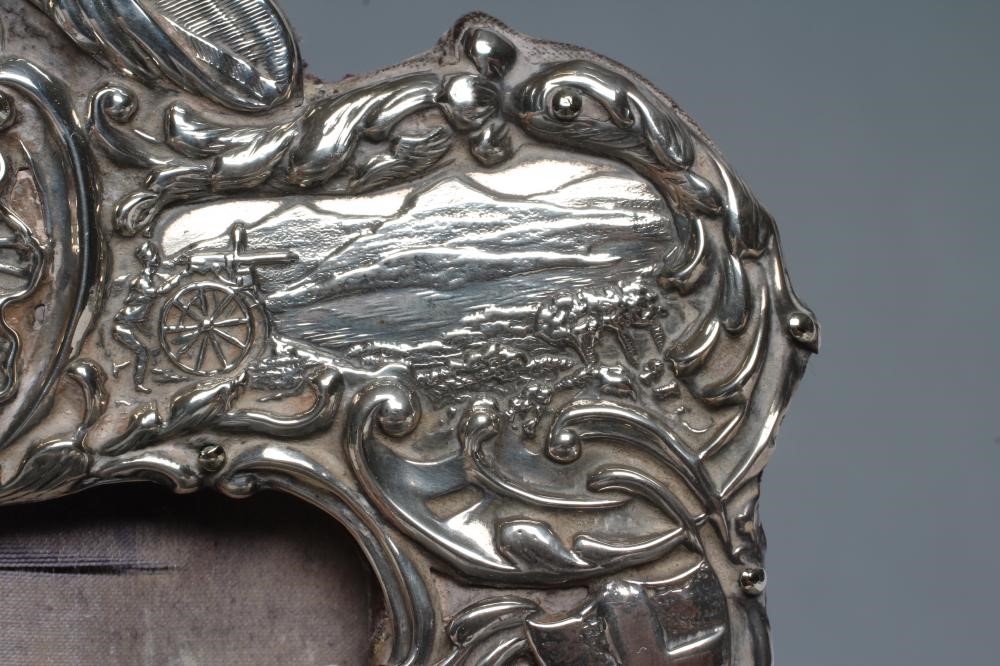 OF BOER WAR INTEREST - a late Victorian easel back photograph frame Image