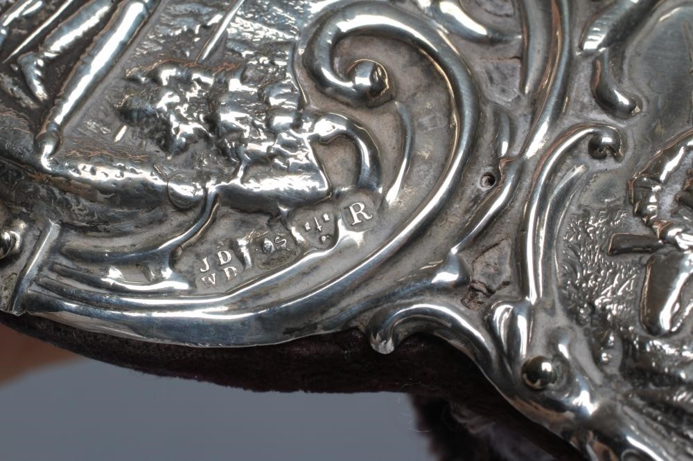 OF BOER WAR INTEREST - a late Victorian easel back photograph frame Image