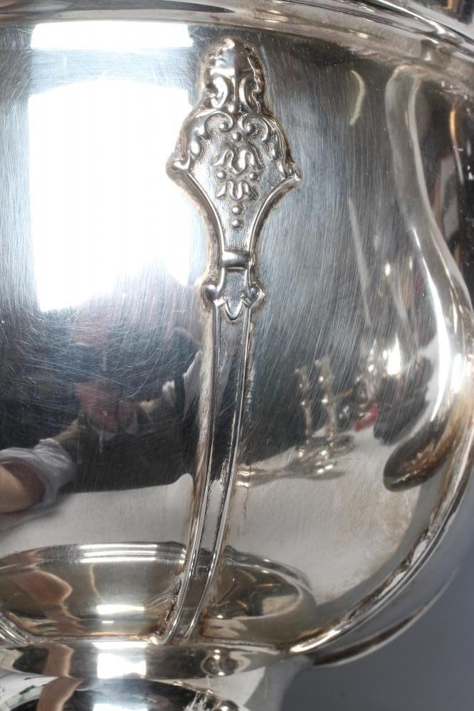 AN ARTS AND CRAFTS SILVER TWO HANDLED TROPHY Image