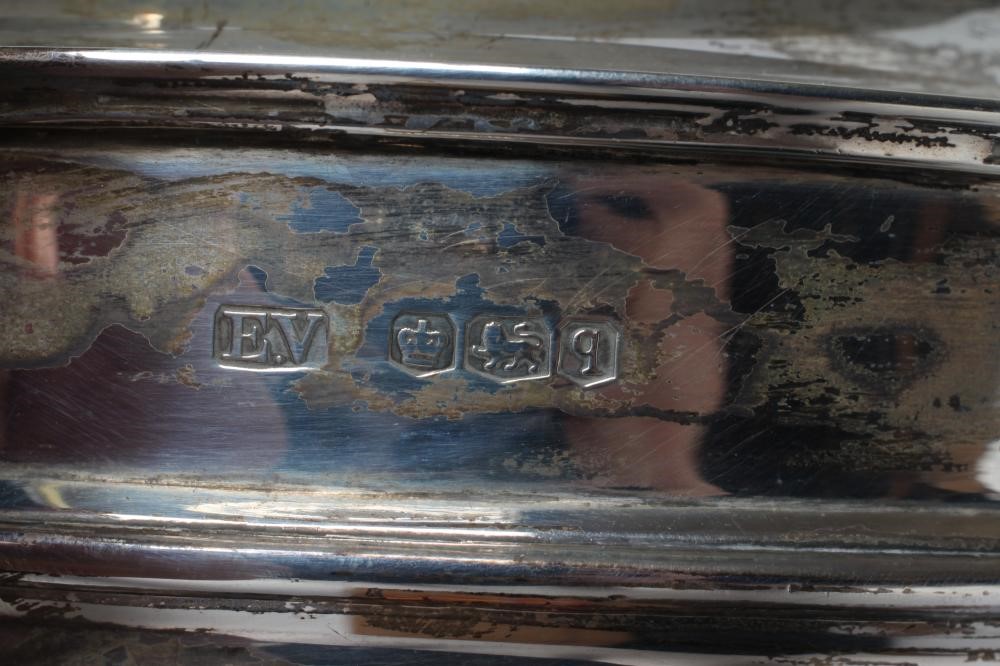 A THREE PIECE SILVER TEA SERVICE Image