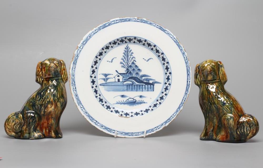 AN ENGLISH DELFT PLATE Image