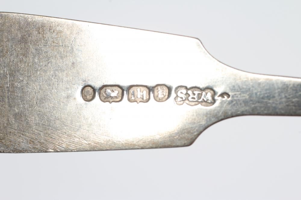 A SET OF SIX VICTORIAN SILVER DESSERT SPOONS Image