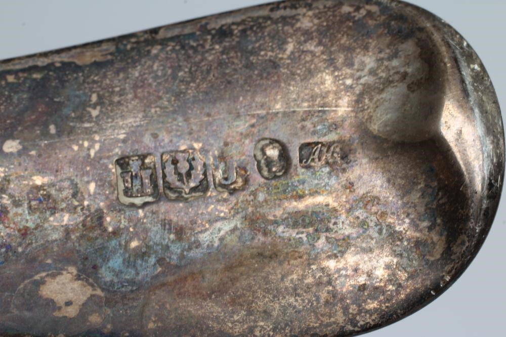 A LATE GEORGE III SILVER SOUP LADLE, maker probably Alexander Henderson, Edinburgh 1815, in Old Image