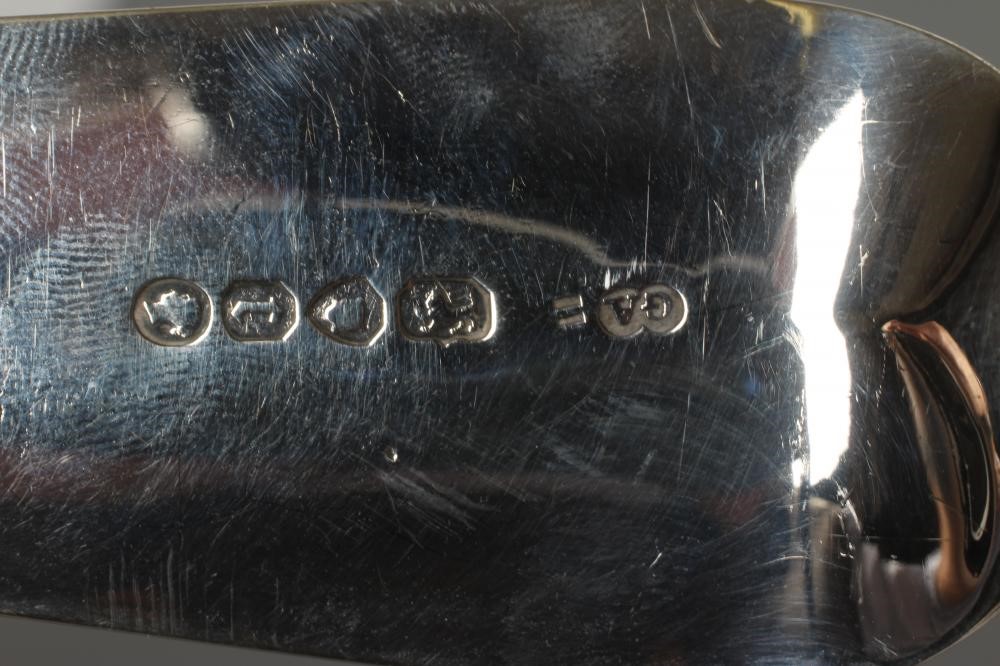 A VICTORIAN SILVER SOUP LADLE, maker's mark GA, London 1858, in Fiddle pattern engraved "O", 13 1/2" Image