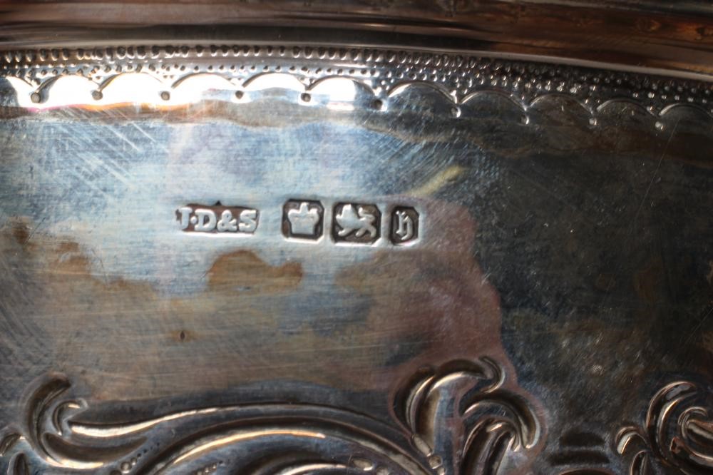 A LATE VICTORIAN SILVER ROSE BOWL, maker's mark J.D.&S., Sheffield 1900, of semi-wrythen fluted form Image