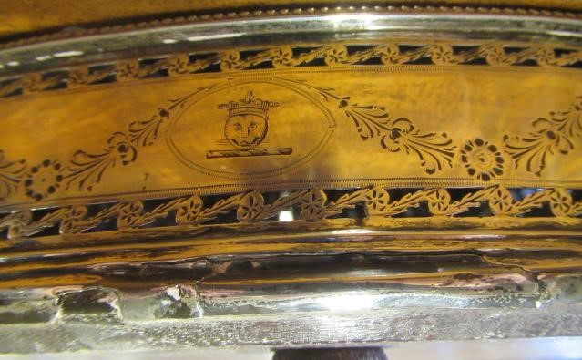 A GEORGE III IRISH SILVER GALLERIED OVAL STAND Image