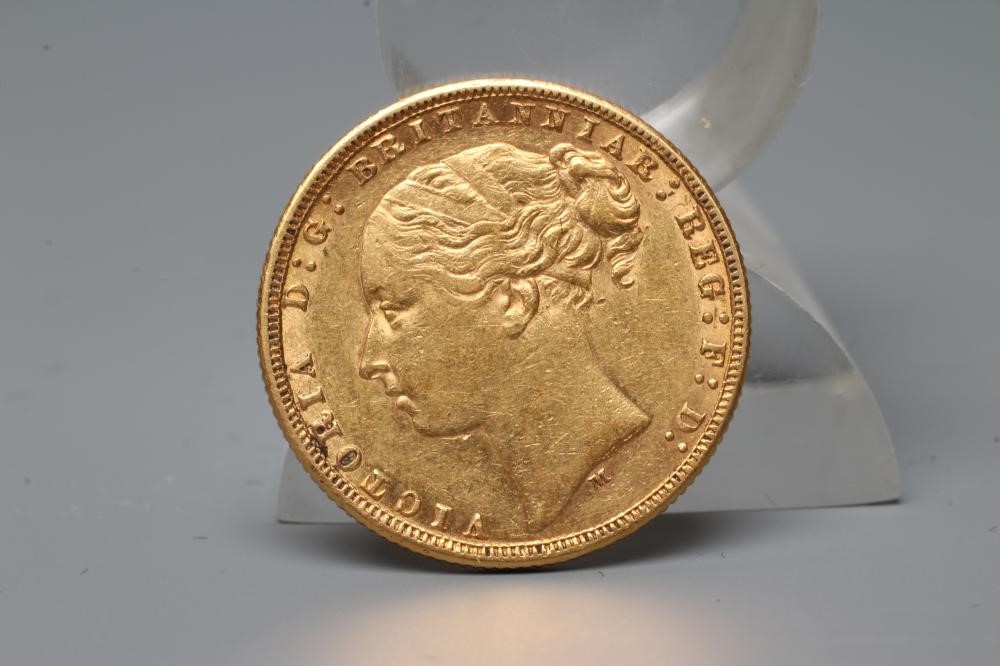 A VICTORIA YH SOVEREIGN, 1876, 8g (Est. plus 20% premium) Image