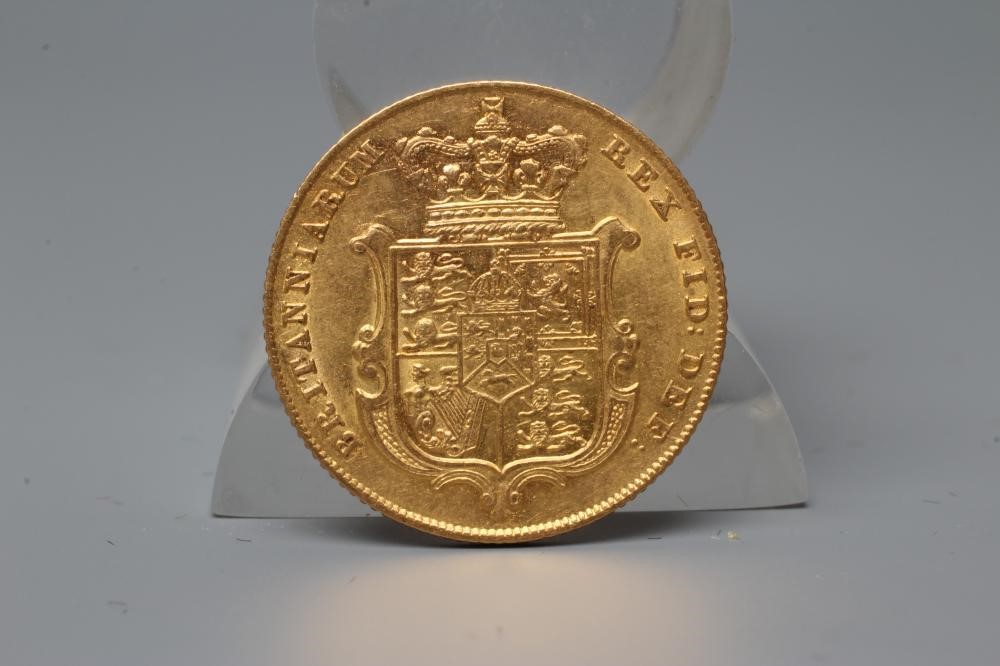 A GEORGE IV SHIELD BACK SOVEREIGN, 1826, 8g (Est. plus 20% premium) Image
