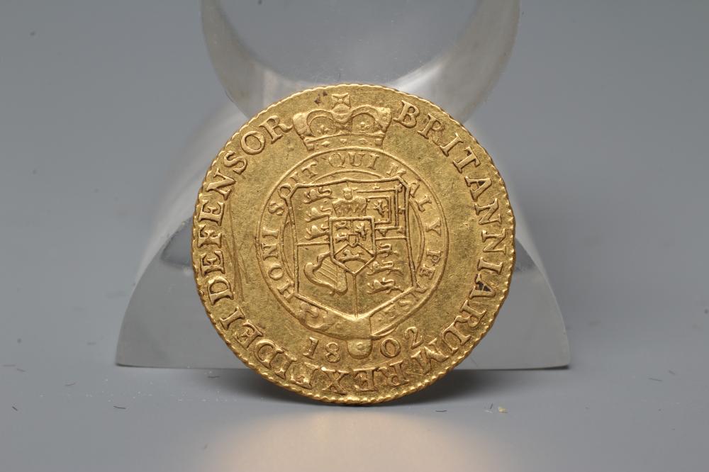 A GEORGE III SOVEREIGN, 1802 , 4.2g (Est. plus 20% premium) Image