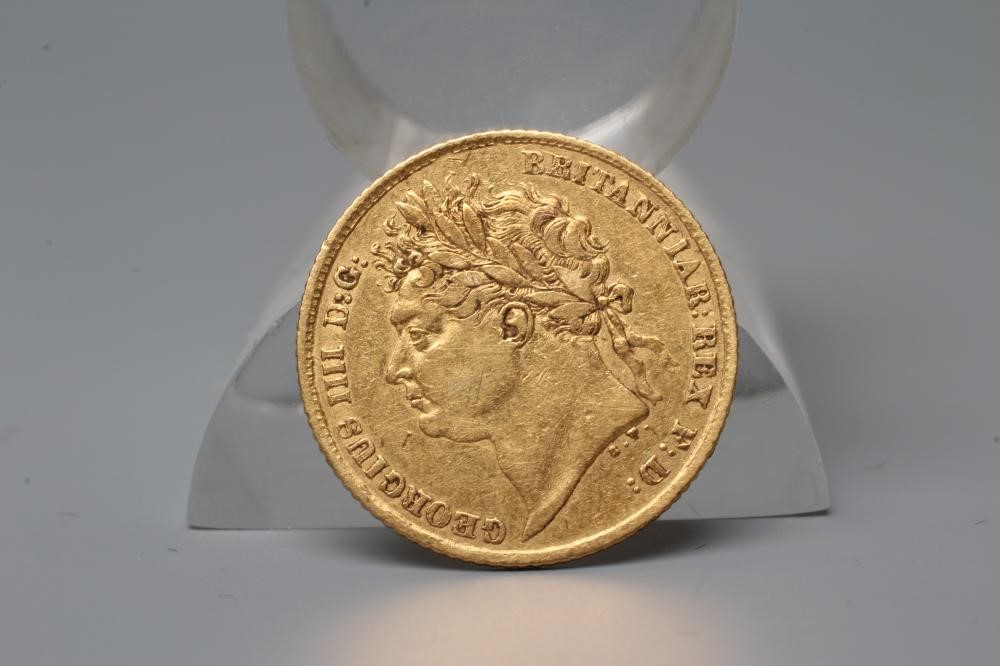 A GEORGE IV HALF SOVEREIGN, 1825, 4g (Est. plus 20% premium) Image