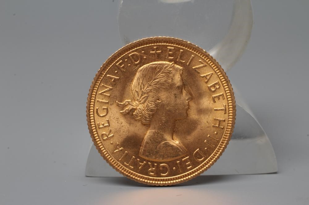 AN ELIZABETH II SOVEREIGN, 1958, 8g (Est. plus 20% premium) Image