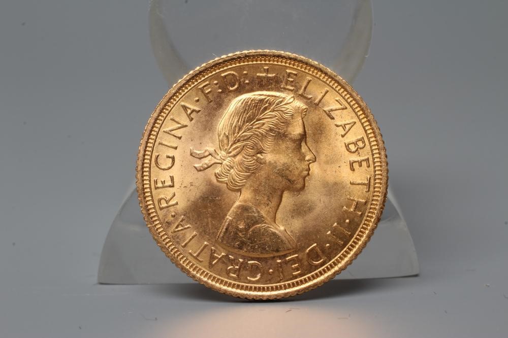 AN ELIZABETH II SOVEREIGN, 1963, 8g (Est. plus 20% premium) Image