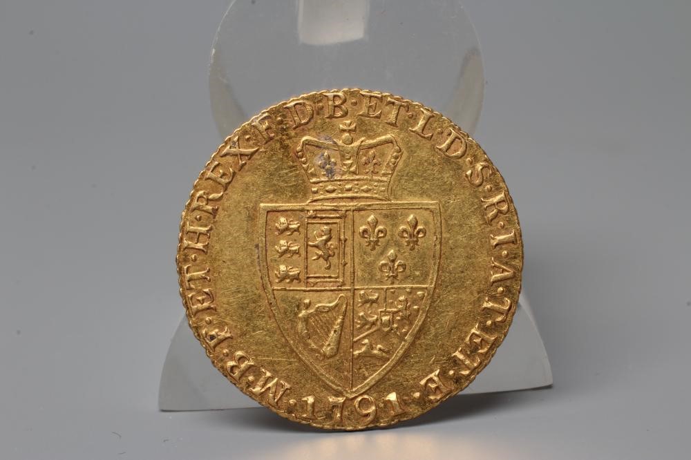A GEORGE III SPADE GUINEA, 1791, 8.4g (Est. plus 20% premium) Image