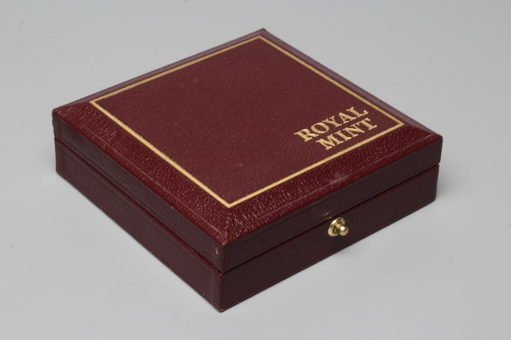 AN ELIZABETH II PROOF CROWN, 1997, Queen and Prince Philip's Golden Wedding, 39.9g, in capsule and Image