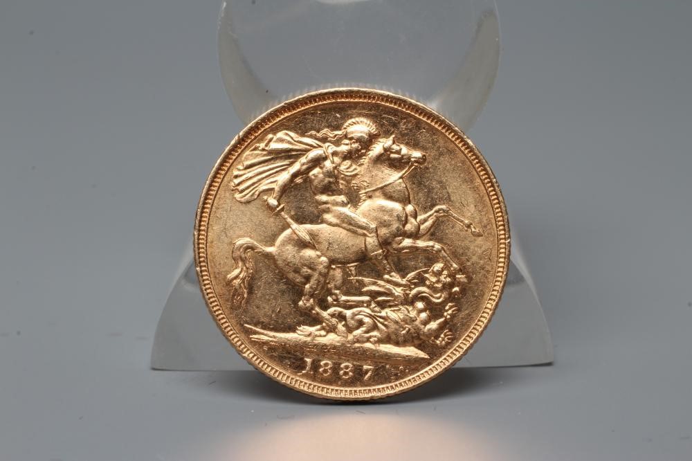 A VICTORIA JH SOVEREIGN, 1887, 8g (Est. plus 20% premium) Image