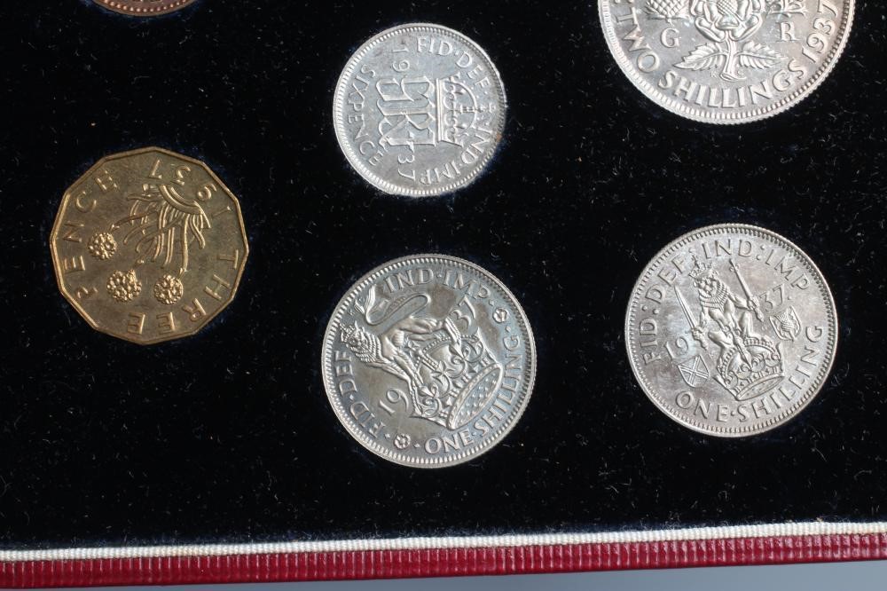 A GEORGE VI SPECIMEN FIFTEEN COIN SET, 1937, including Maundy money, in original case (Est. plus 24% Image