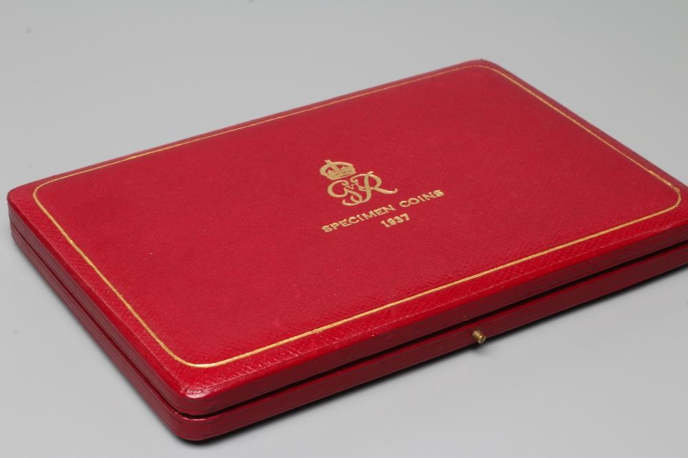 A GEORGE VI SPECIMEN FIFTEEN COIN SET, 1937, including Maundy money, in original case (Est. plus 24% Image