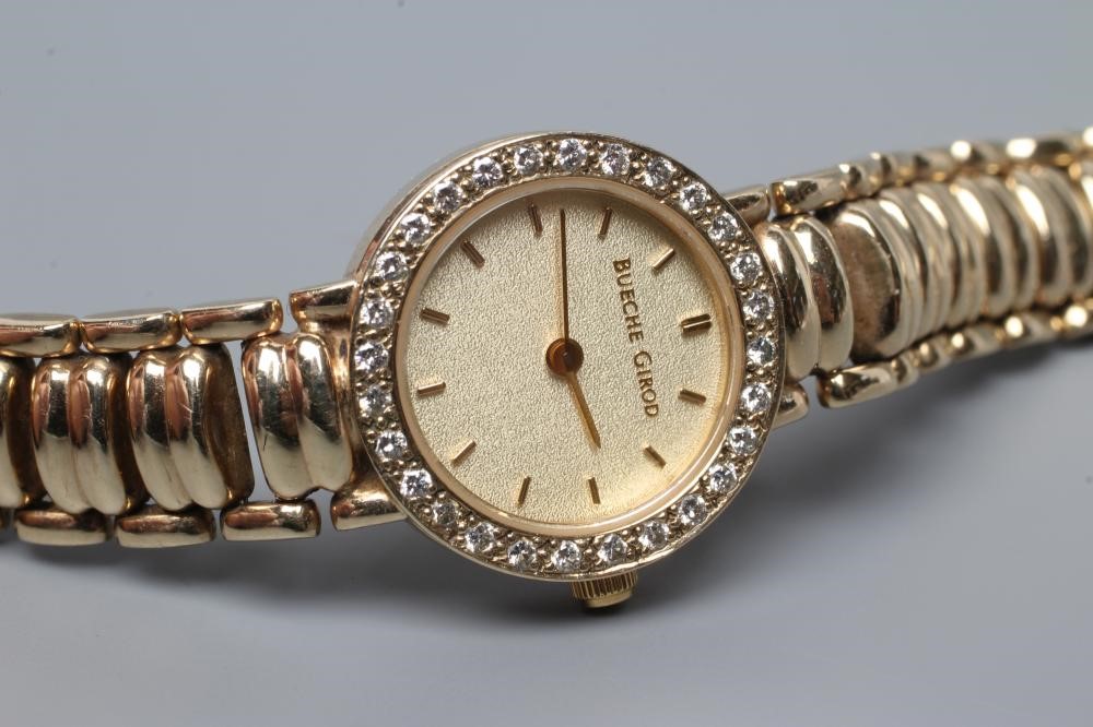 A LADY'S 9CT GOLD BEUCHE GIROD WRISTWATCH Image