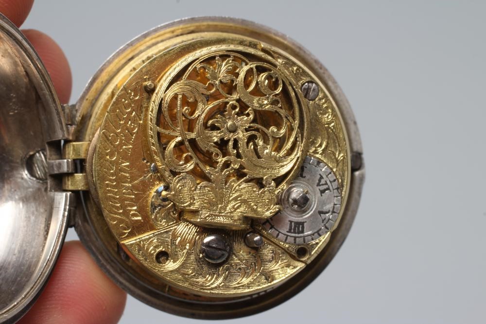 A GEORGE III IRISH PAIR CASED POCKET WATCH Image