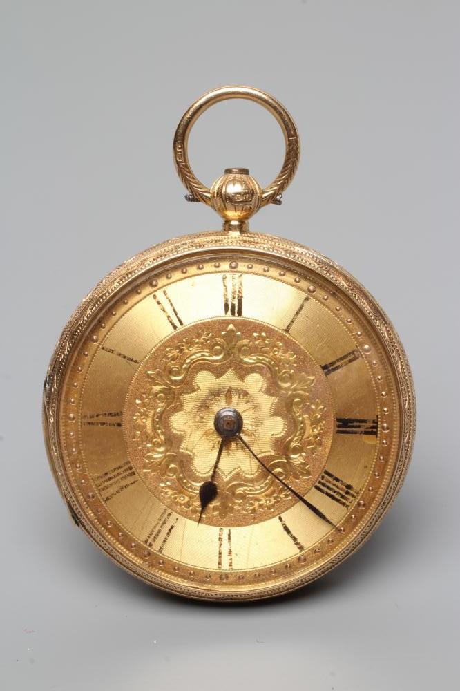 A LATE VICTORIAN 18CT GOLD POCKET WATCH Image