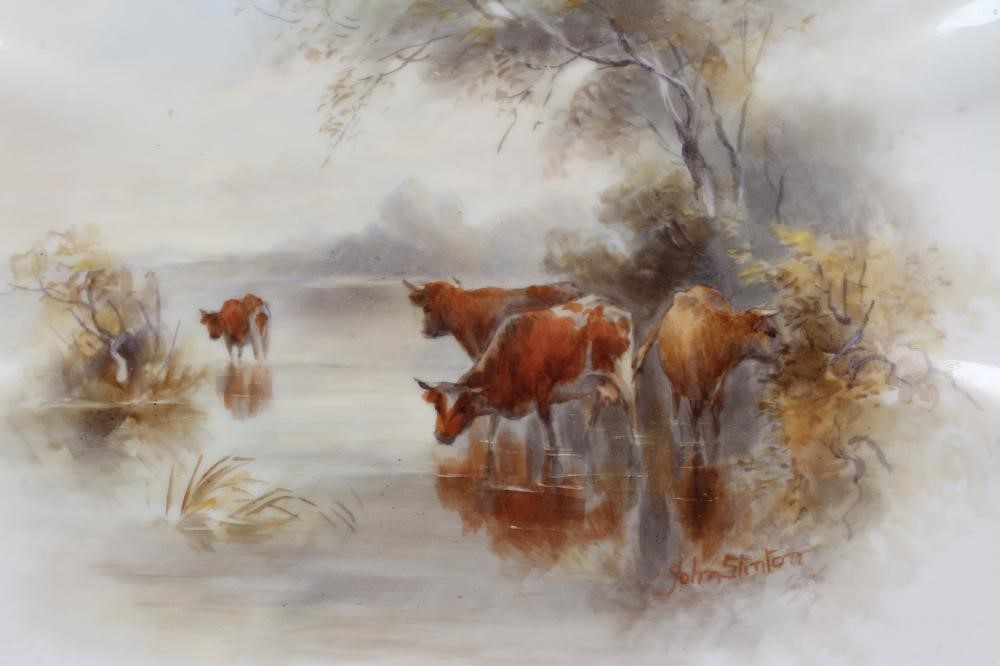 A ROYAL WORCESTER CHINA CABINET PLATE Image