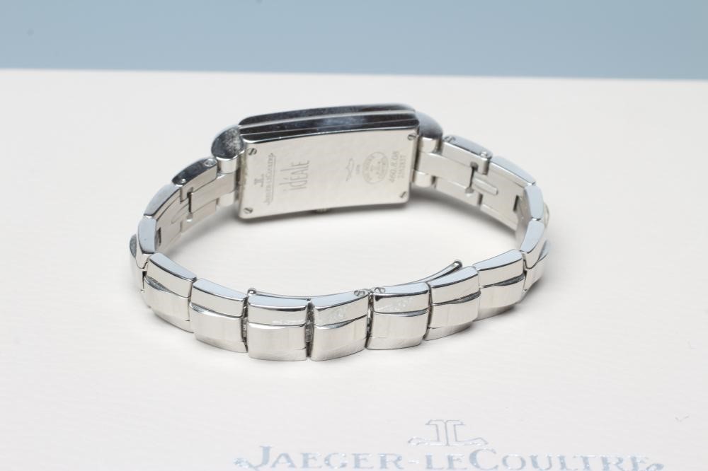 A LADY'S JAEGER-LECOULTRE IDEALE DIAMOND WRISTWATCH Image