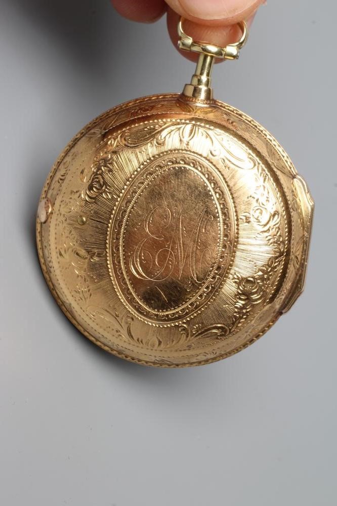 A GEORGE III SCOTTISH SILVER GILT PAIR CASED POCKET WATCH Image