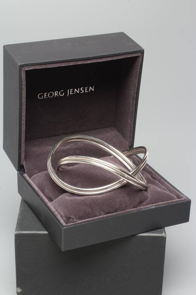 A GEORG JENSEN SILVER ALLIANCE BANGLE, numbered 554/BM., 70g, cased and boxed (Est. plus 24% premium Image